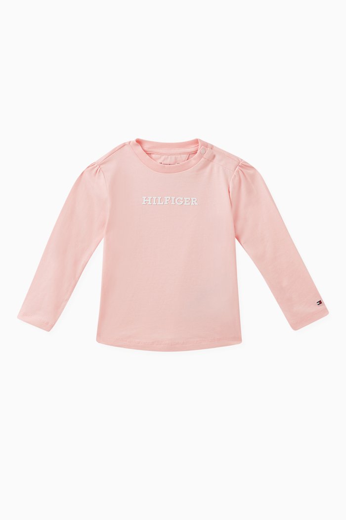 

Logo-detail T-shirt in Cotton, Pink