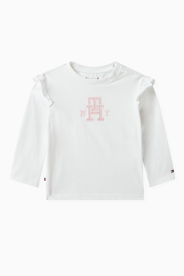 

Logo-embroidered T-shirt in Cotton, White