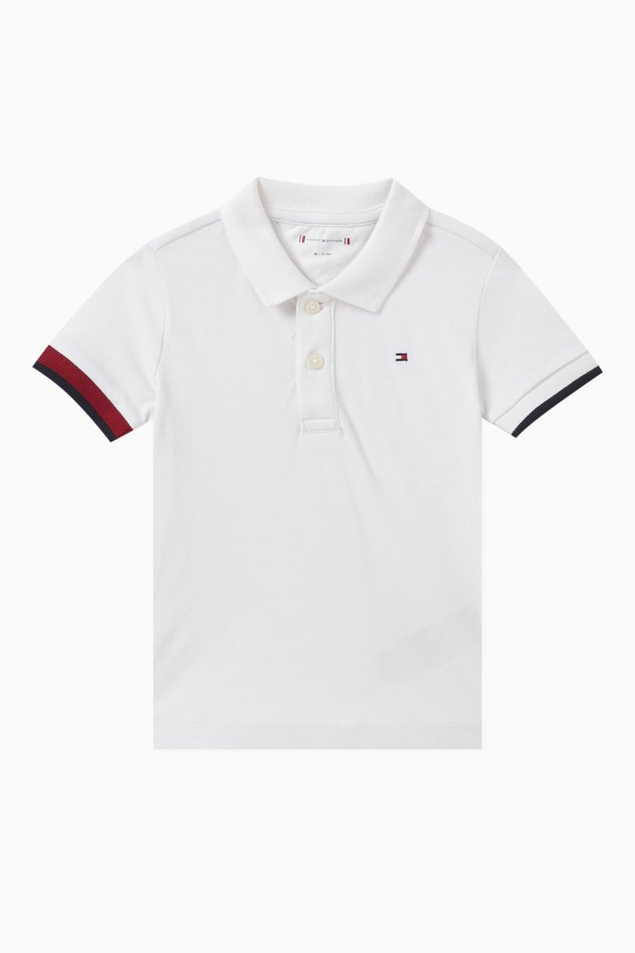 

Logo-embroidered Polo Shirt in Cotton, White