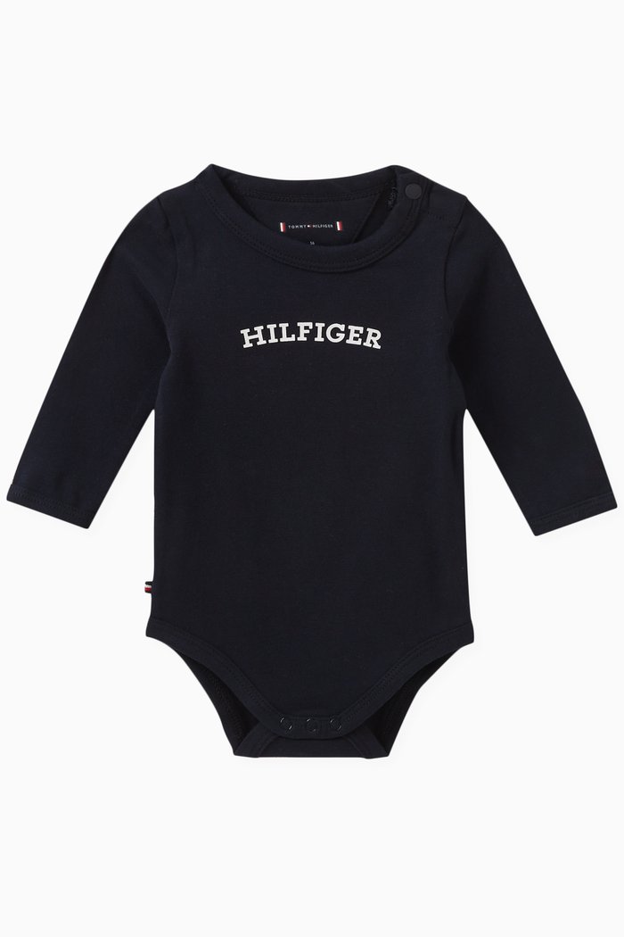 

Logo-detail Bodysuit in Cotton, Blue