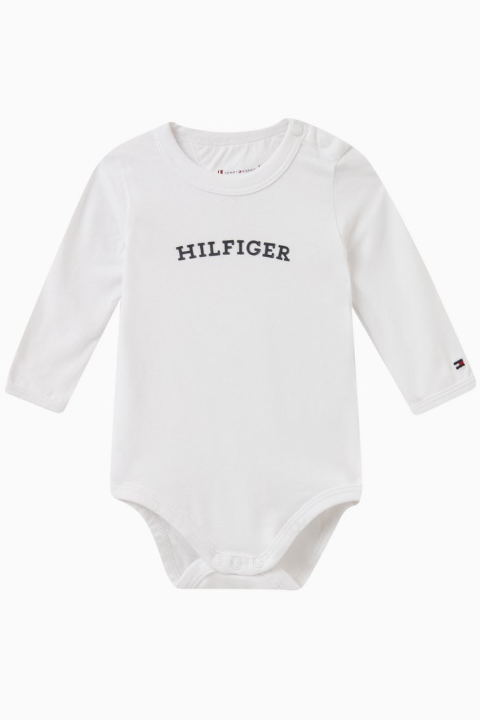 

Logo-detail Bodysuit in Cotton, White