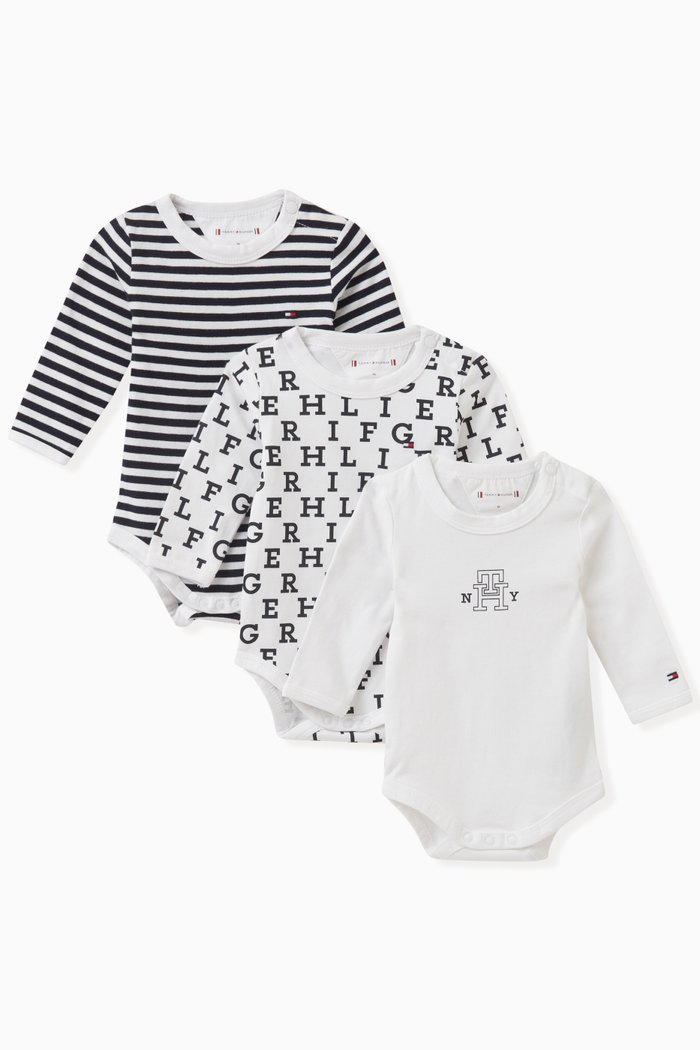 

Assorted Bodysuit Set in Cotton, Blue