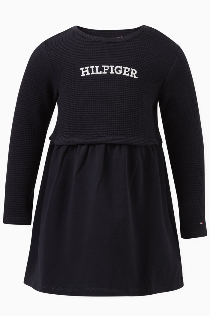 

Logo-detail Dress in Cotton, Blue