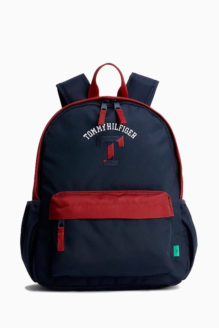 

Hilfiger Flag Varsity Backpack in Recycled Polyester, Blue