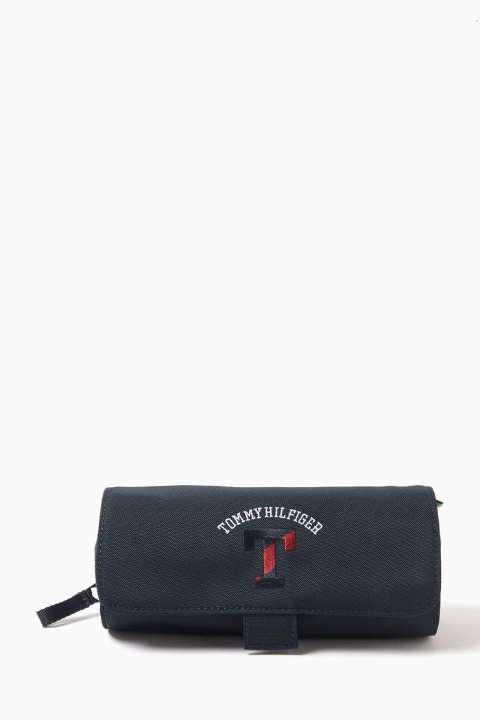 Varsity Pencil Case, Blue
