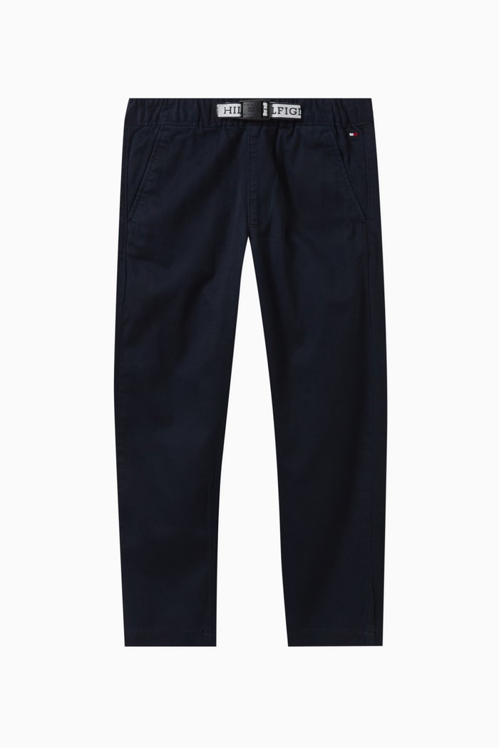 

Logo-detail Pants in Cotton, Blue