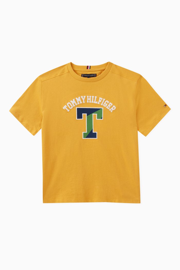 

Logo-print T-shirt in Cotton, Orange