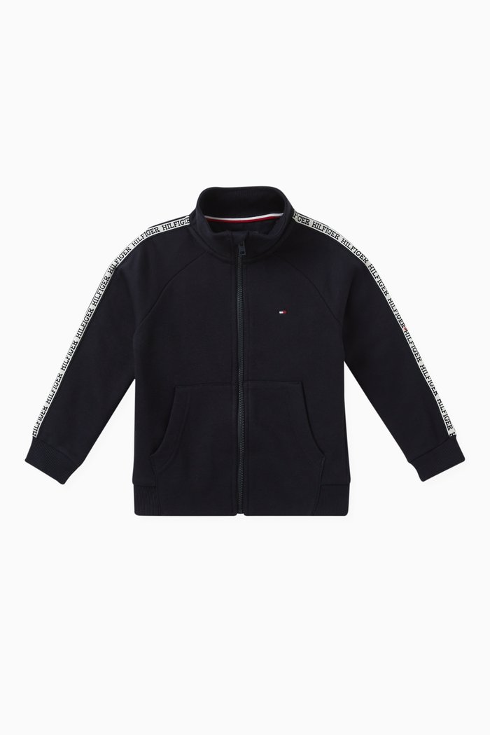 

Logo-tape Jacket in Cotton, Blue