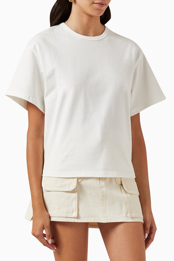 

Circle Back T-shirt in Jersey, Neutral