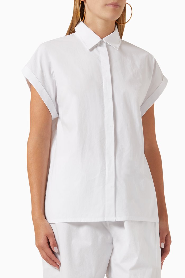 

Relaxed Shirt in Organic Cotton, White