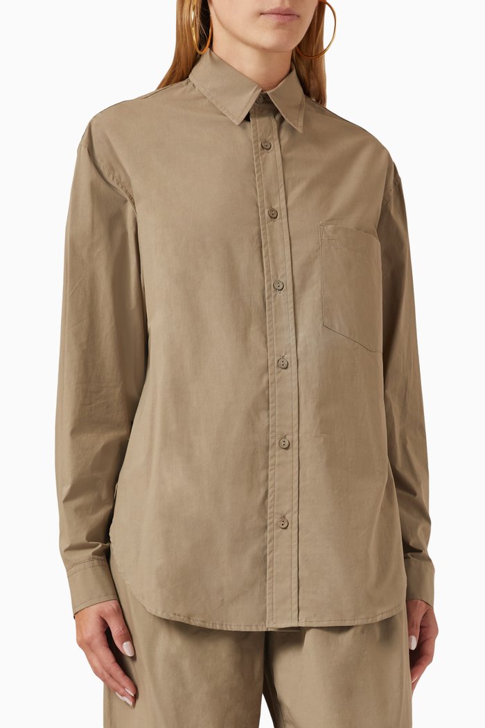 

Relaxed Shirt in Organic Cotton, Neutral
