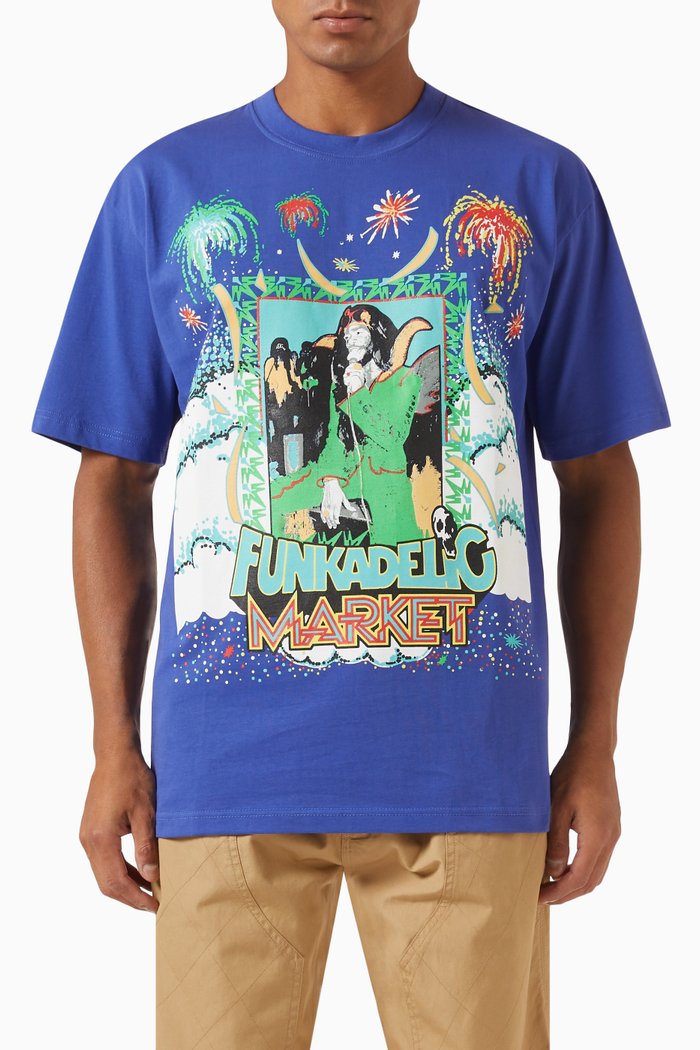 

Funkadelic Give Up The Funk T-Shirt in Cotton-jersey, Blue