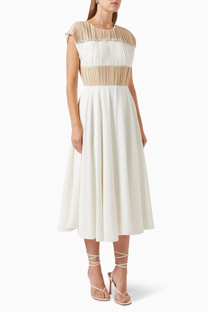 

Two-tone Dress, White