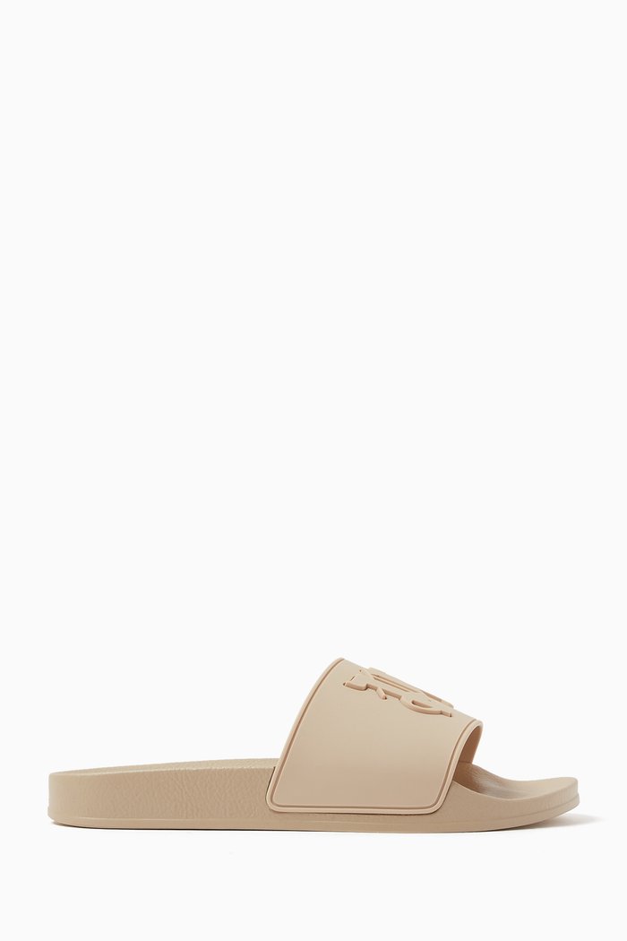

Monogram Pool Slides in Rubber, Neutral