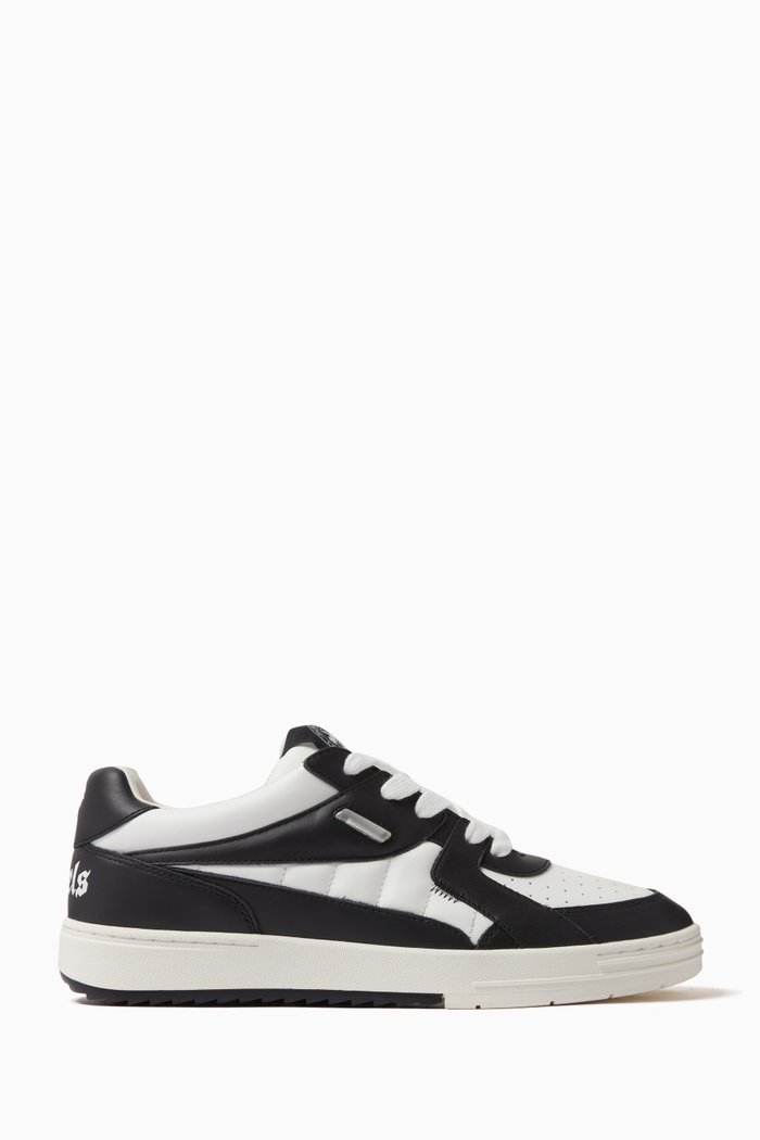 

Palm University Low Top Sneakers in Leather, Black