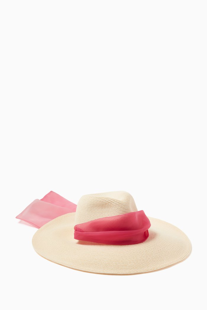 

Cassidy Fedora Hat in Straw, Neutral