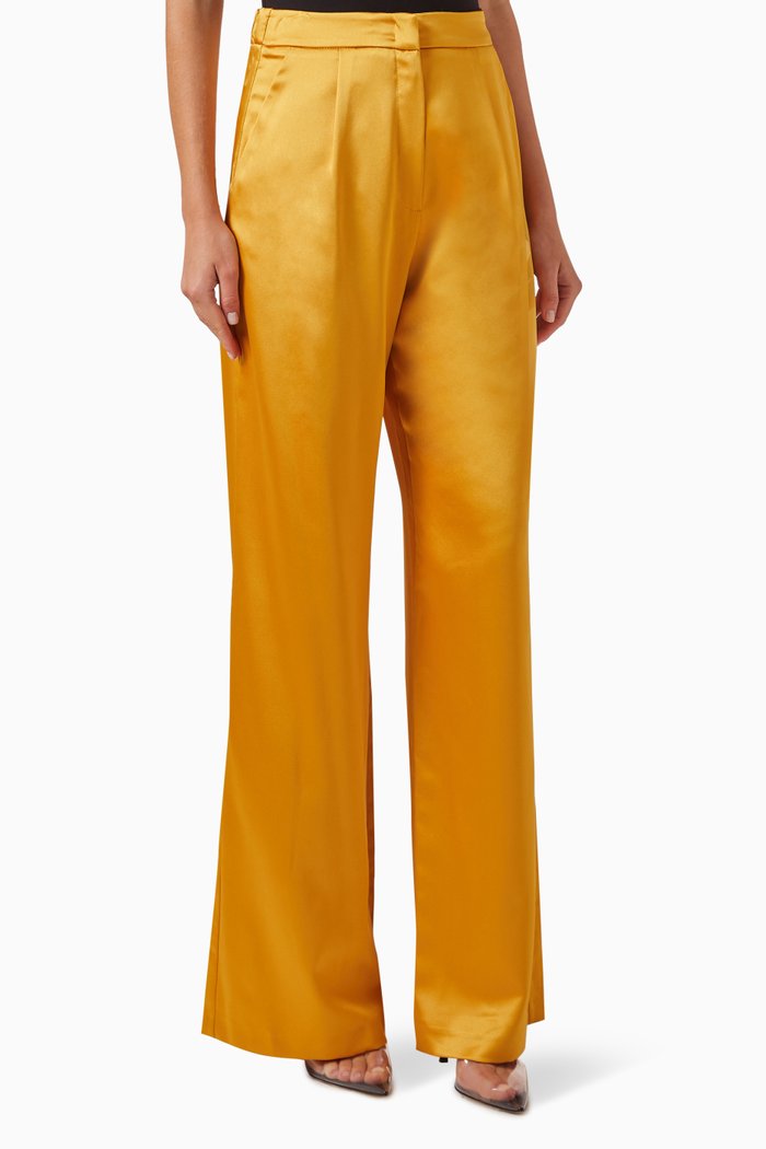

Wide-leg Pants, Yellow