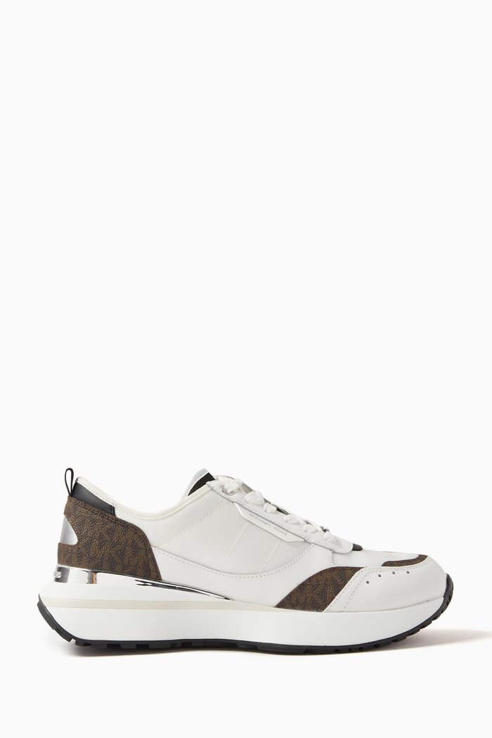 Flynn Sneakers in Suede & Mesh, Brown