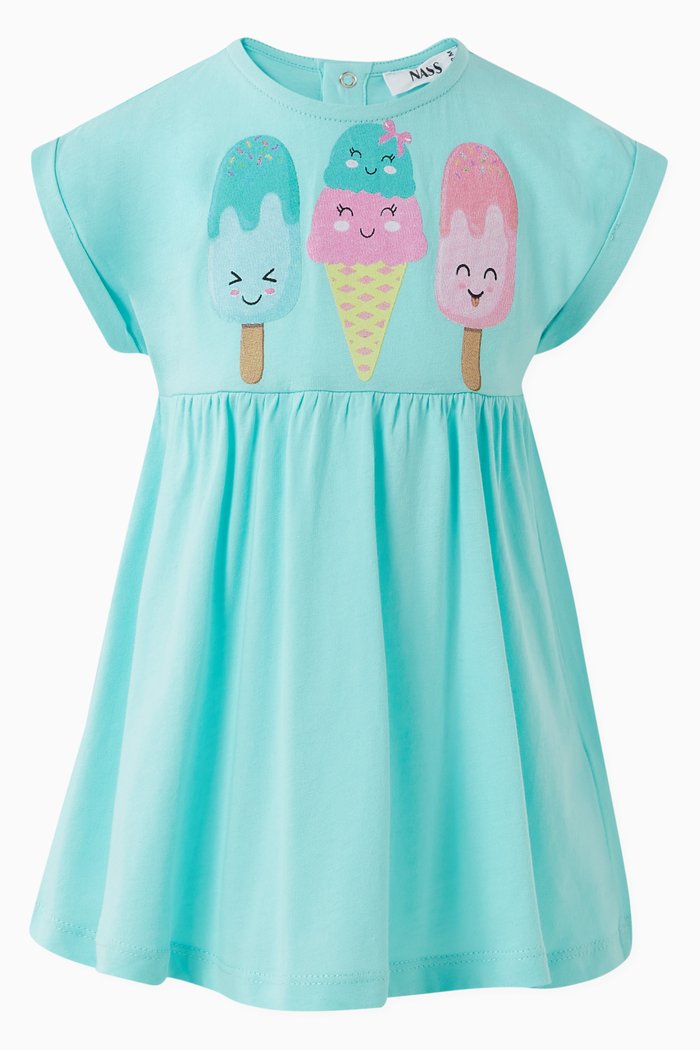 

Tanya Dress in Cotton, Green