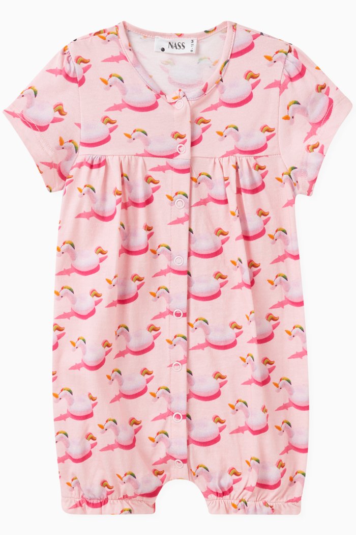 

Lola Romper in Cotton, Purple