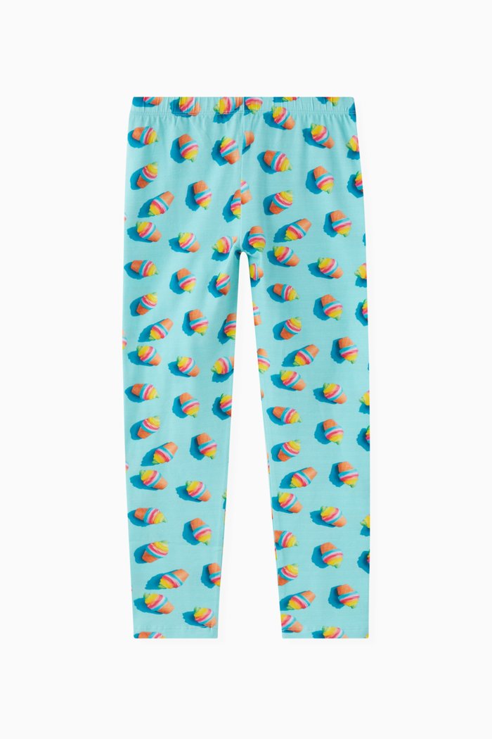 

Lubna Leggings in Cotton, Blue
