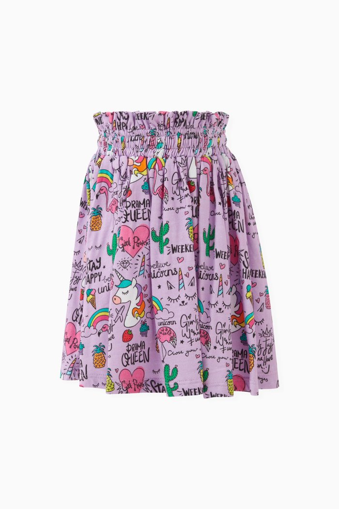 

Celine Skirt in Cotton, Purple