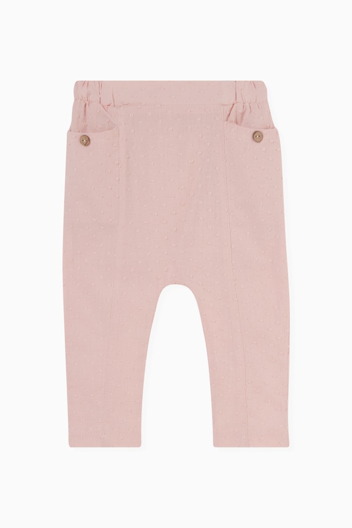 

Polka-dot Pants in Cotton, Pink