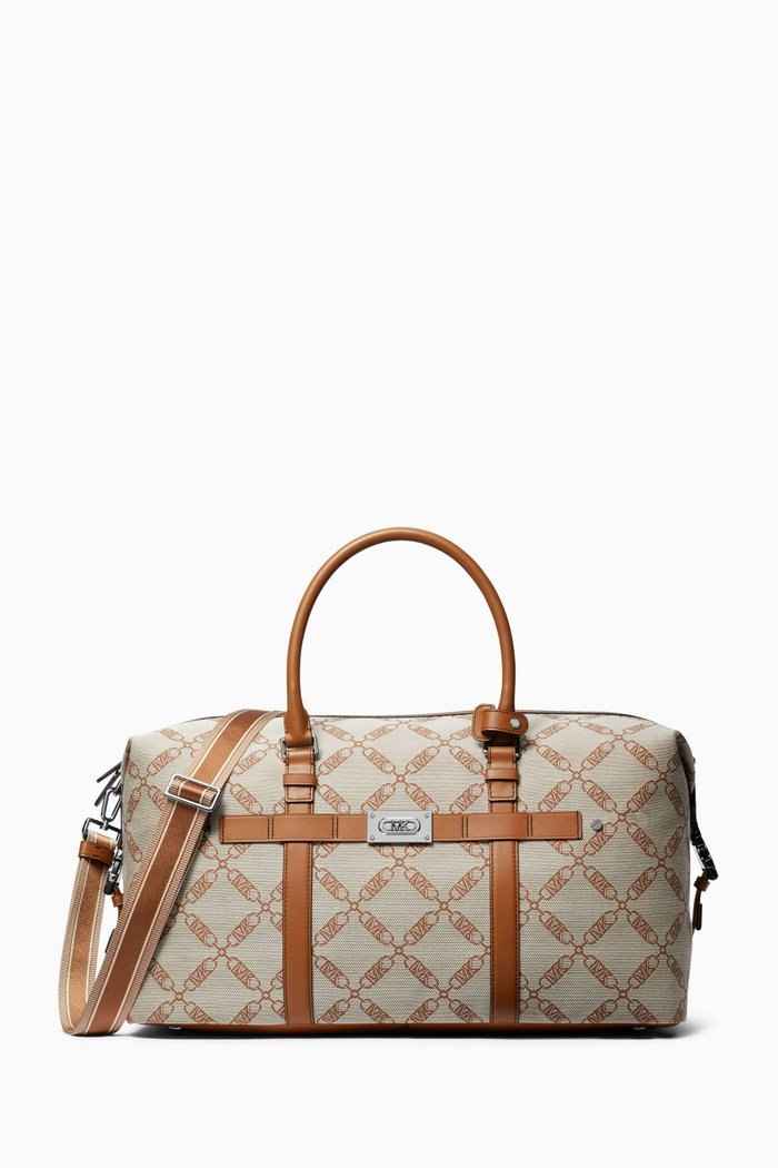 

Henry Duffel Bag in Empire Logo Jacquard, Brown