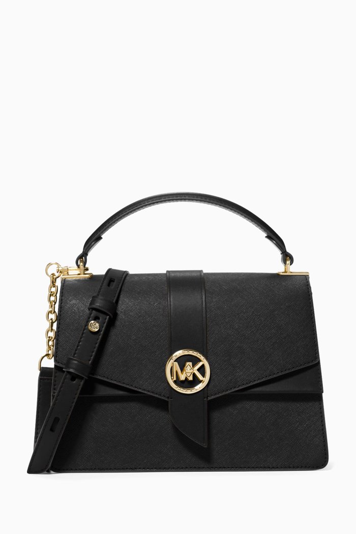 

XS Greenwich Satchel Bag in Leather, Black