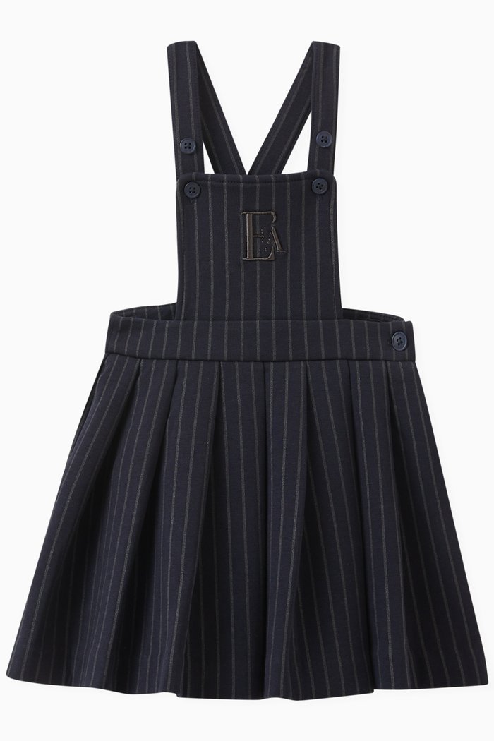 

Dungaree Dress in Cotton, Blue
