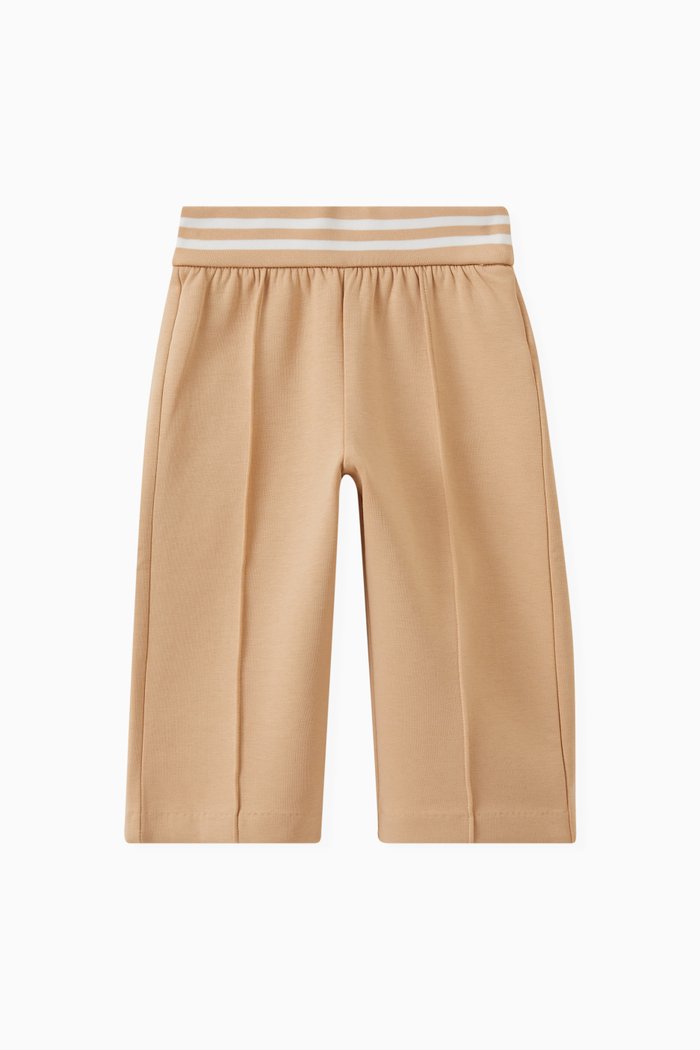 

Logo Patch Wide Legged Trousers, Neutral
