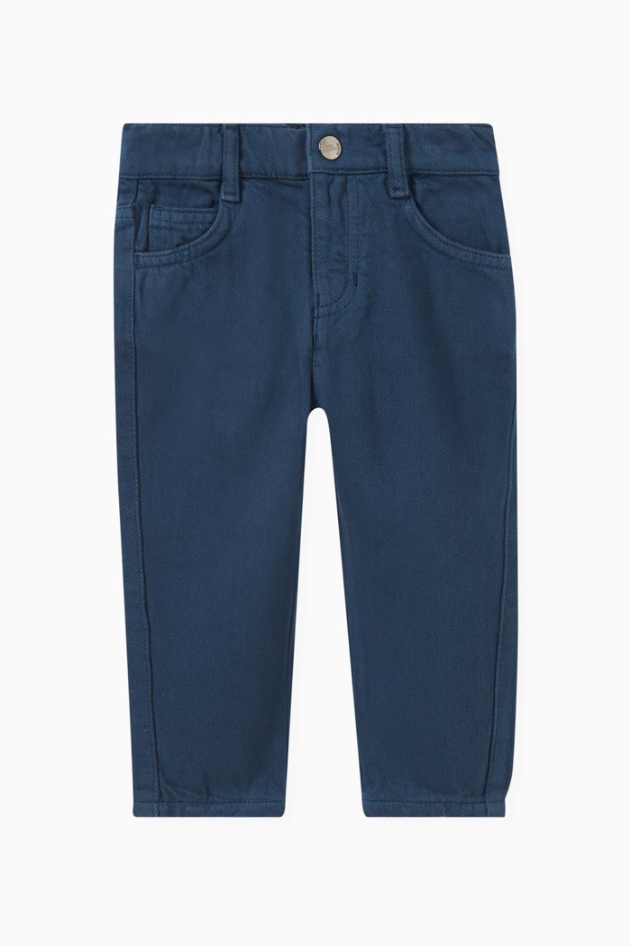 

Straight-leg Jeans in Cotton, Blue