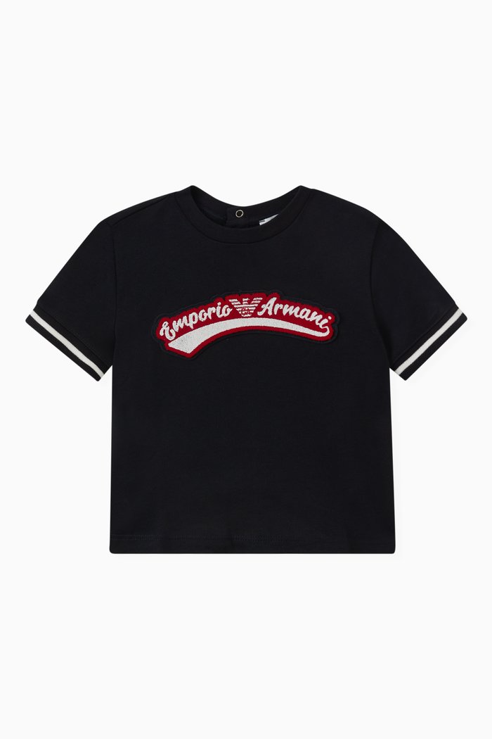 

Logo Patch T-shirt in Cotton, Blue