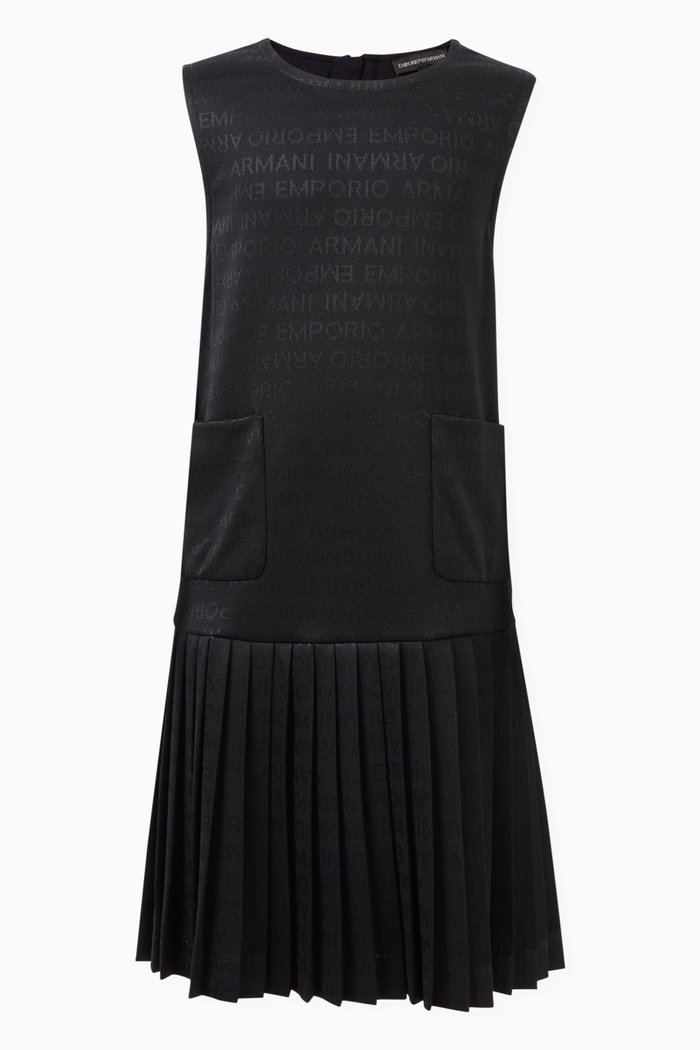 

Logo Print Dress, Blue
