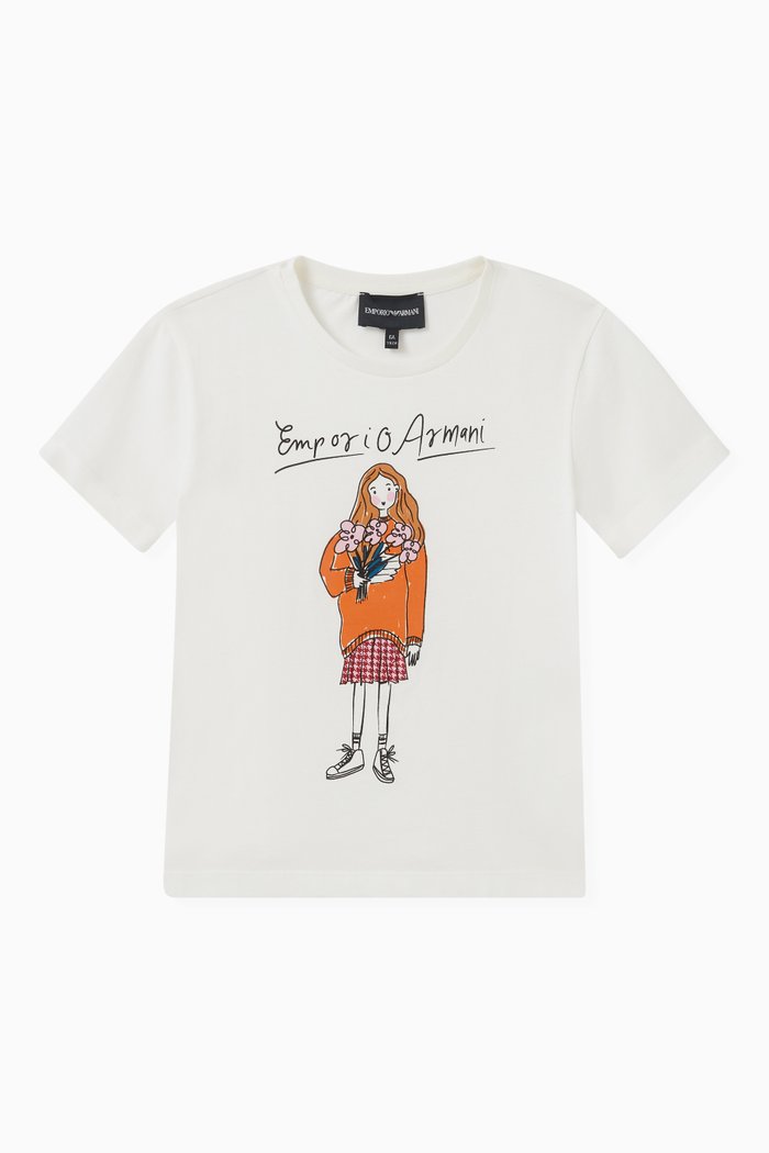 

Logo-print T-shirt in Cotton, White