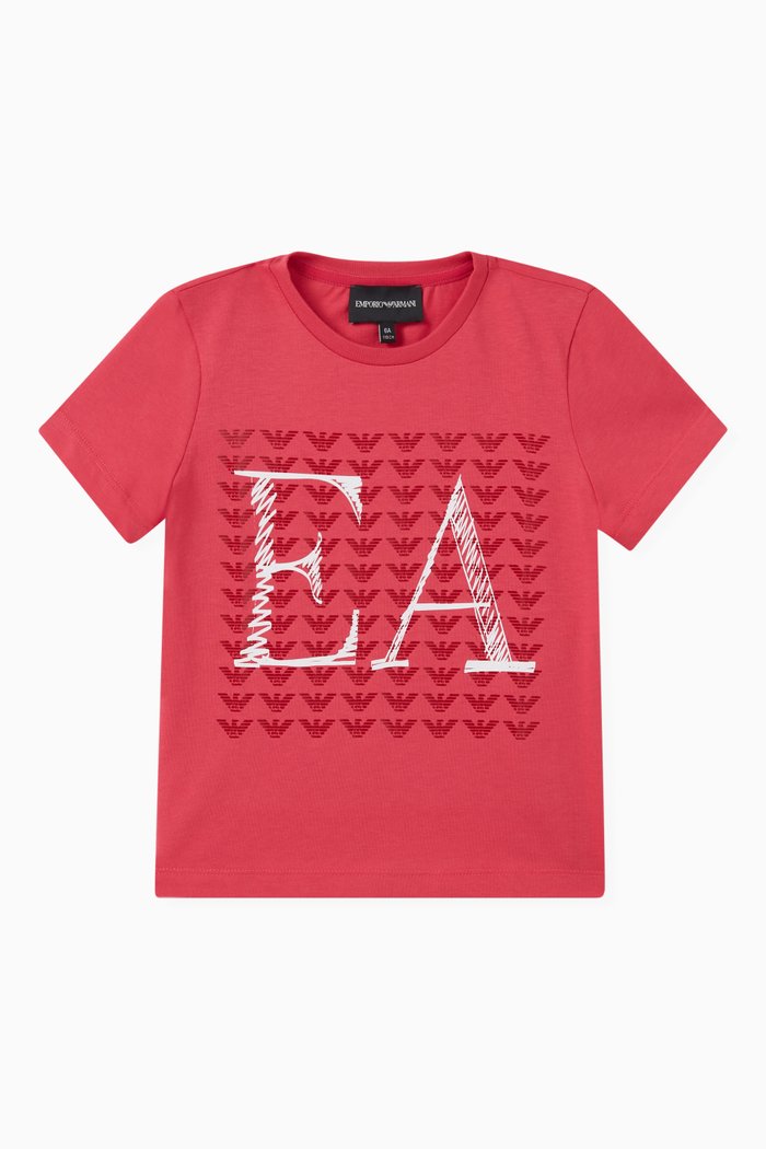 

Logo-print T-shirt in Cotton, Red