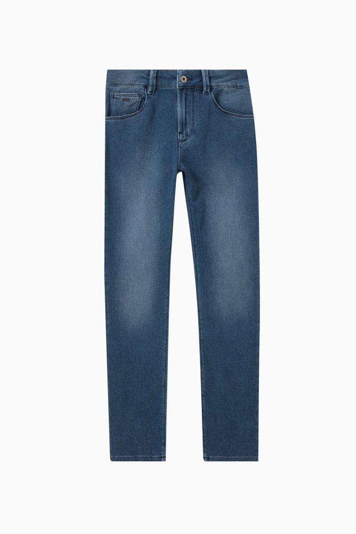 

Slim-fit Denim Pants in Cotton, Blue
