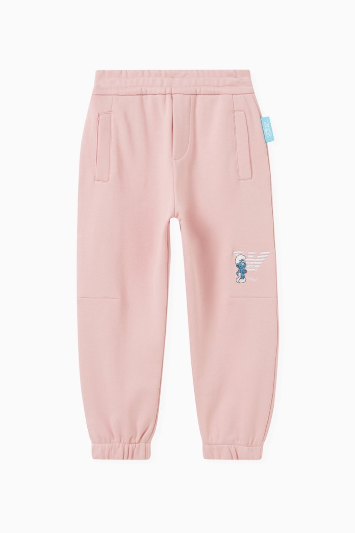 

Logo Smurf Sweatpants in Cotton, Pink