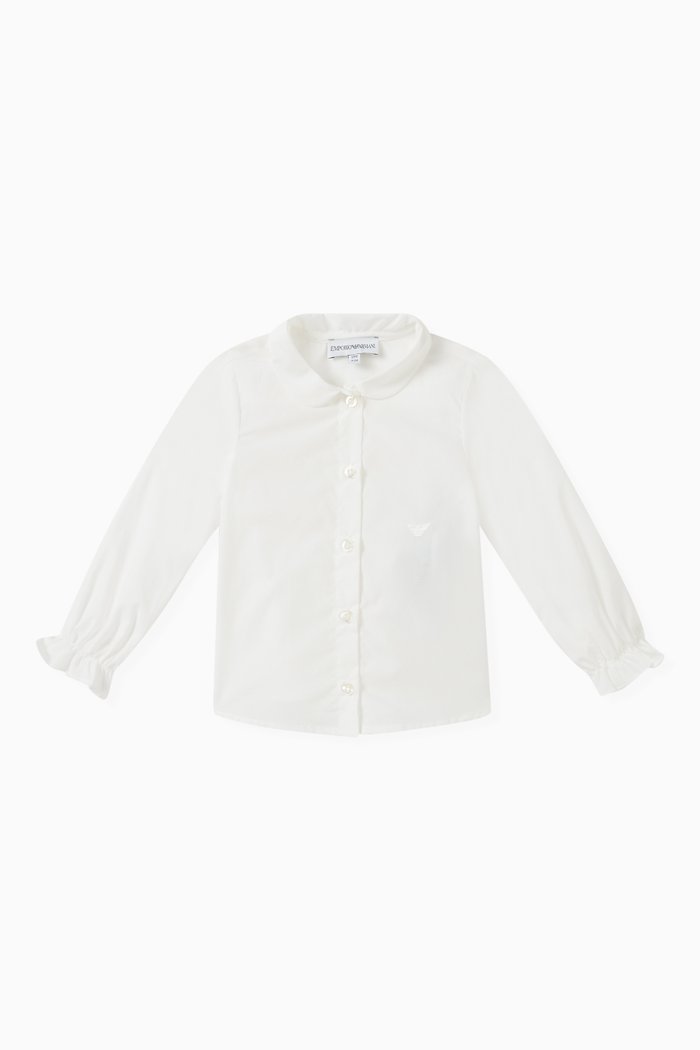 

Logo-embroidered Shirt in Cotton, White