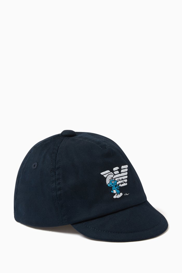 

x Smurf EA Eagle Baseball Cap in Gabardine, Blue