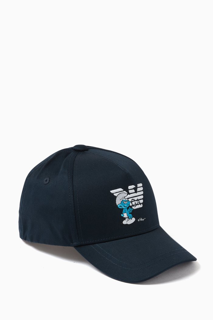 

x Smurf EA Eagle Baseball Cap in Gabardine, Blue