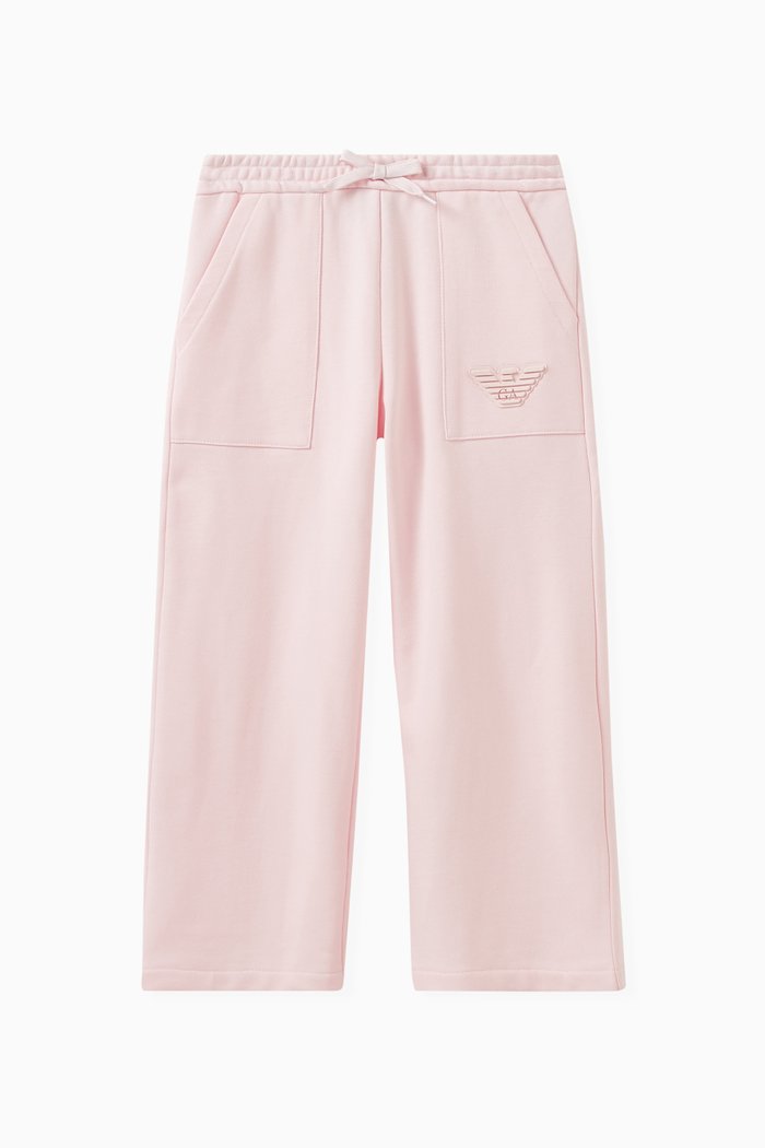 

Logo Patch Pants in Cotton, Pink