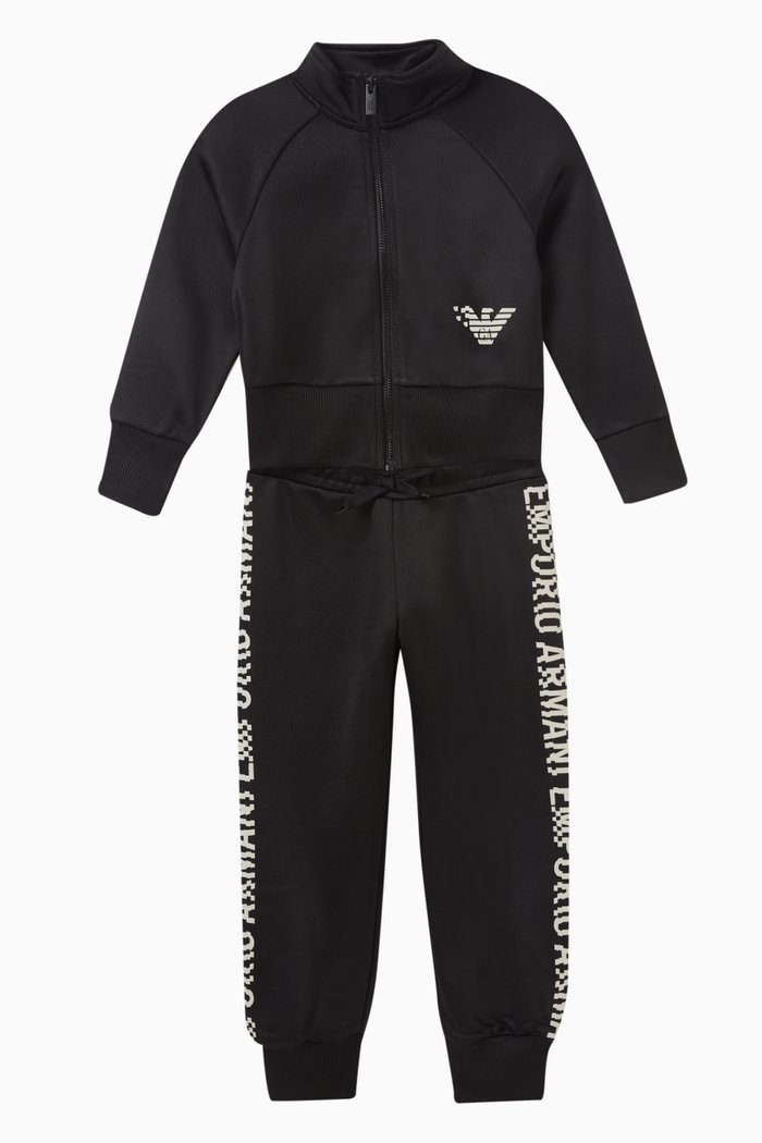 

Logo-print Tracksuit, Black