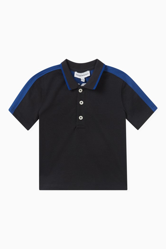 

Logo-embroidered Polo Shirt in Cotton, Blue