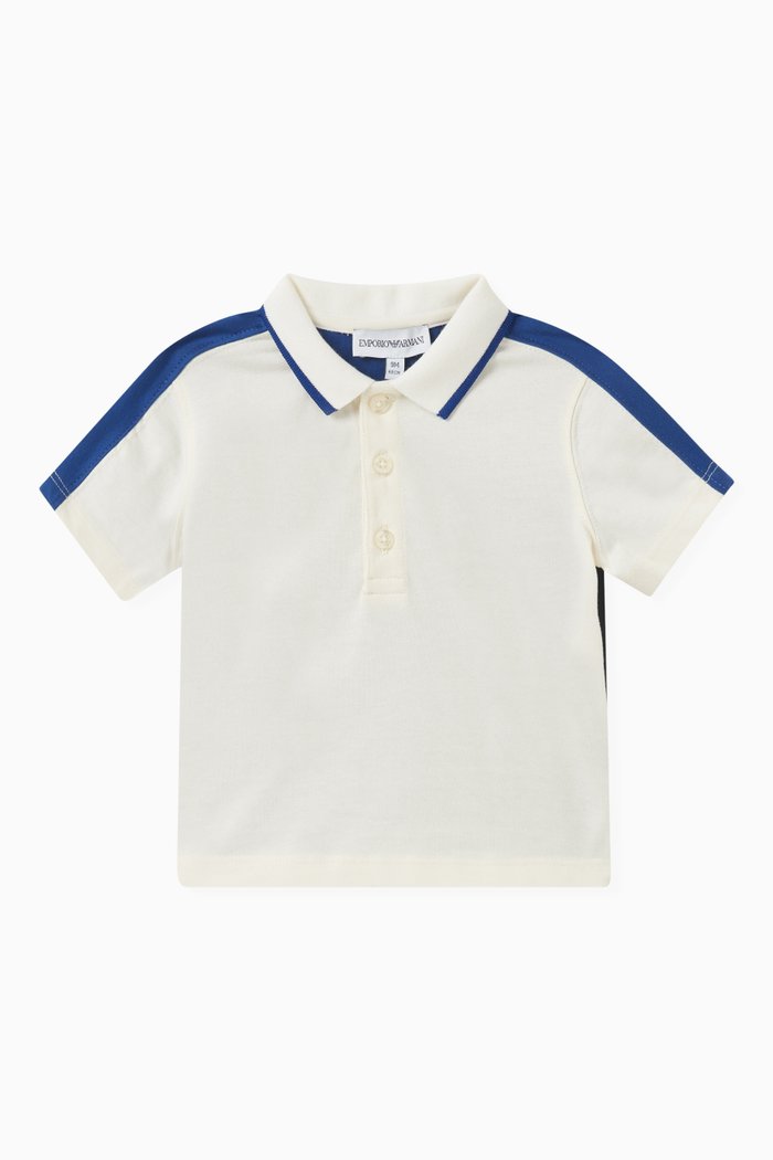 

Logo-embroidered Polo Shirt in Cotton, White
