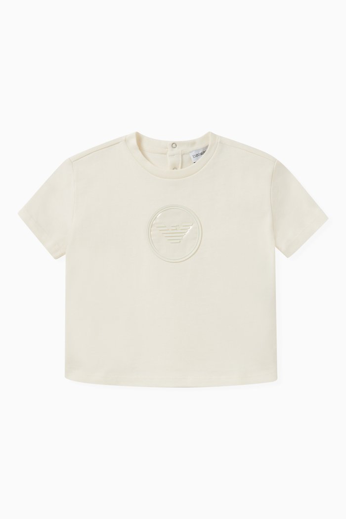 

Logo-patch T-shirt in Cotton, White