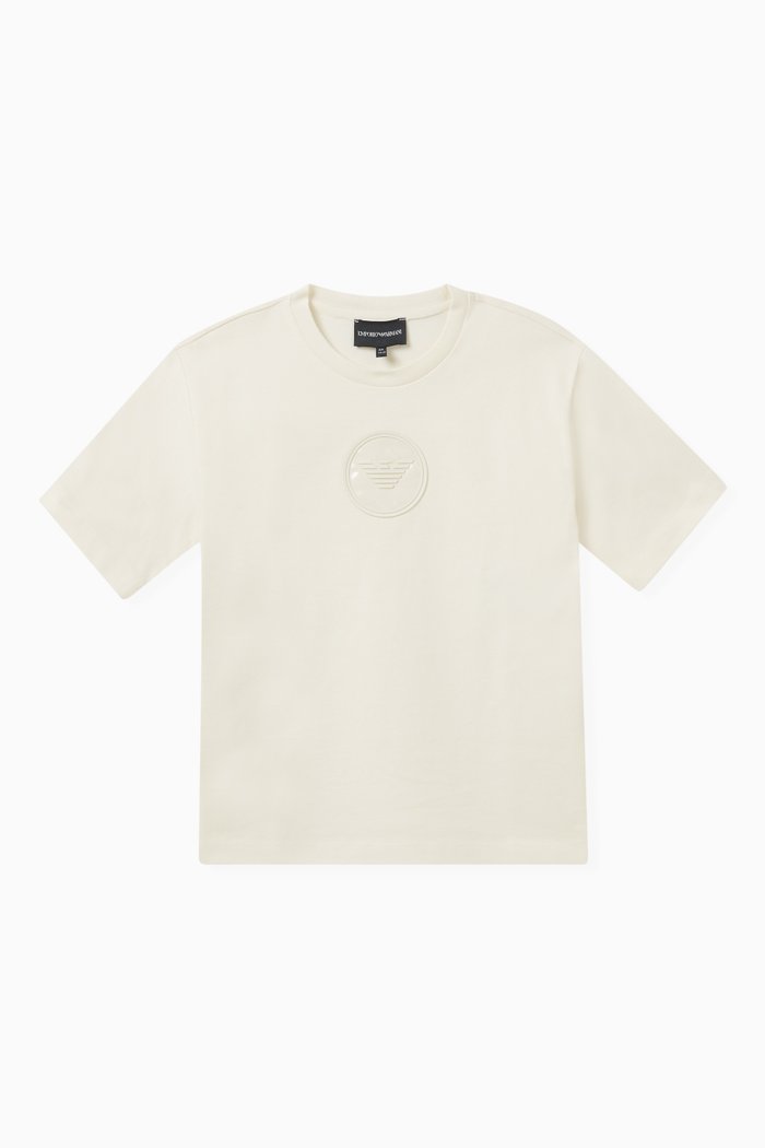 

Logo-patch T-shirt in Cotton, White