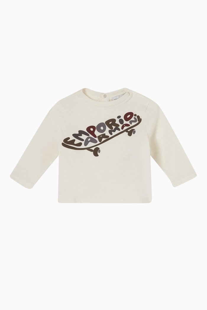

Graphic Logo-print T-shirt in Cotton-jersey, White