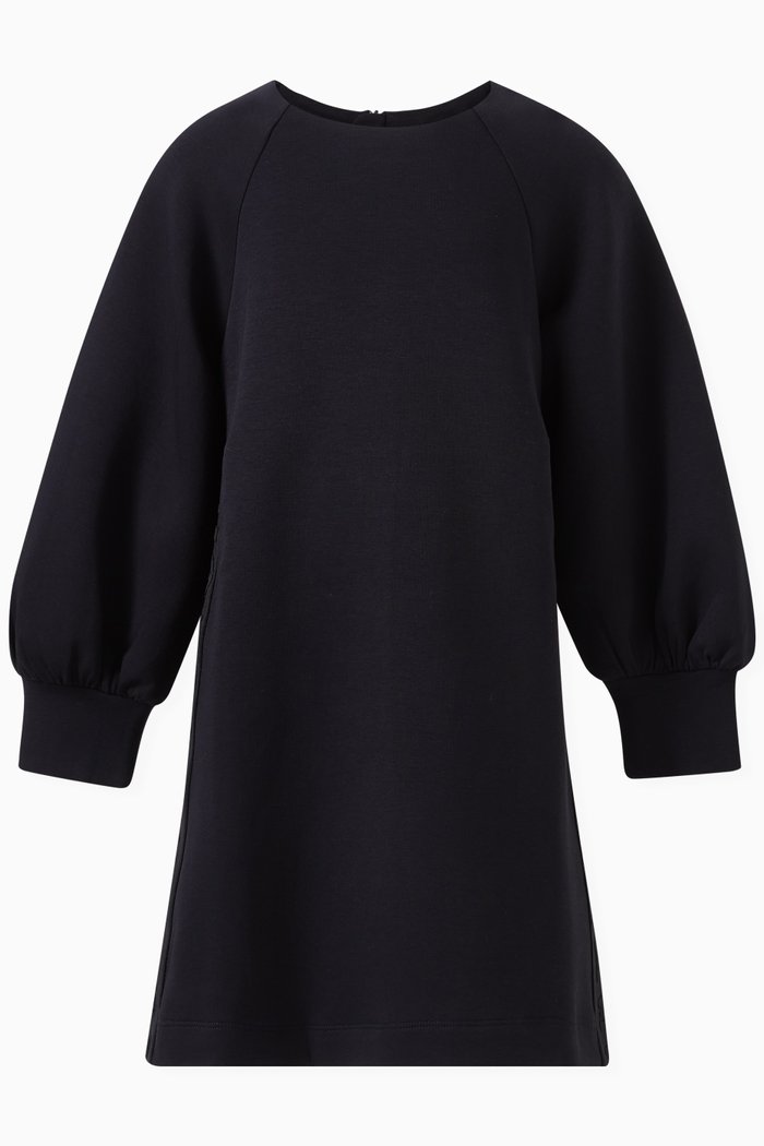 

Logo Band Dress in Cotton Jersey, Blue