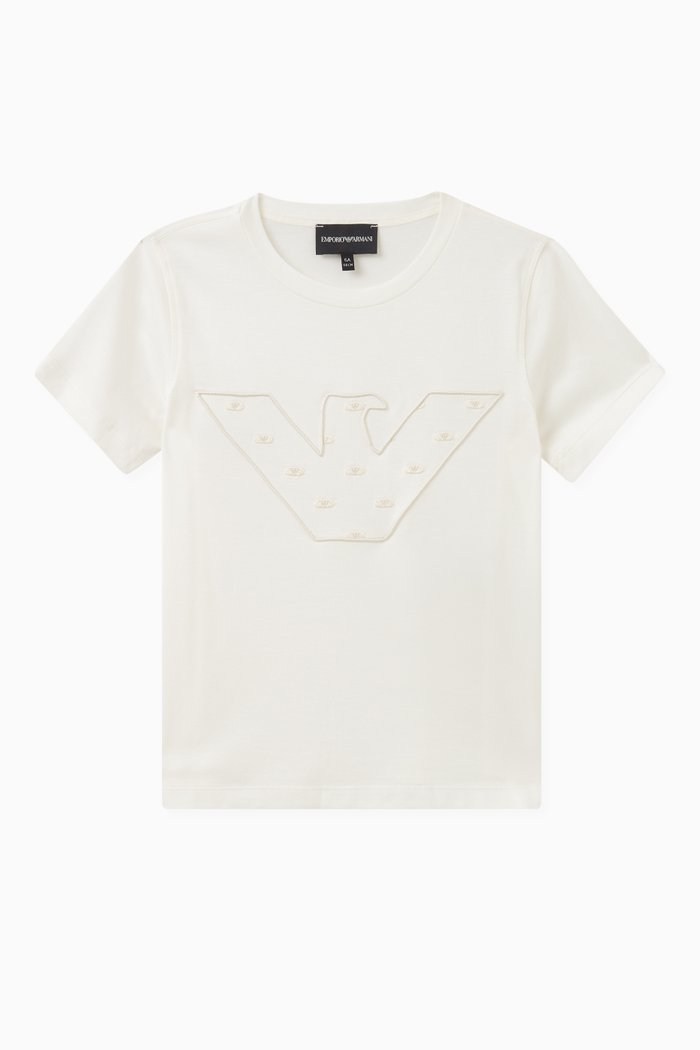 

Embroidered Logo T-shirt in Cotton, White